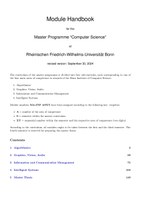 Module Handbook Master Computer Science WiSe 2024/2025