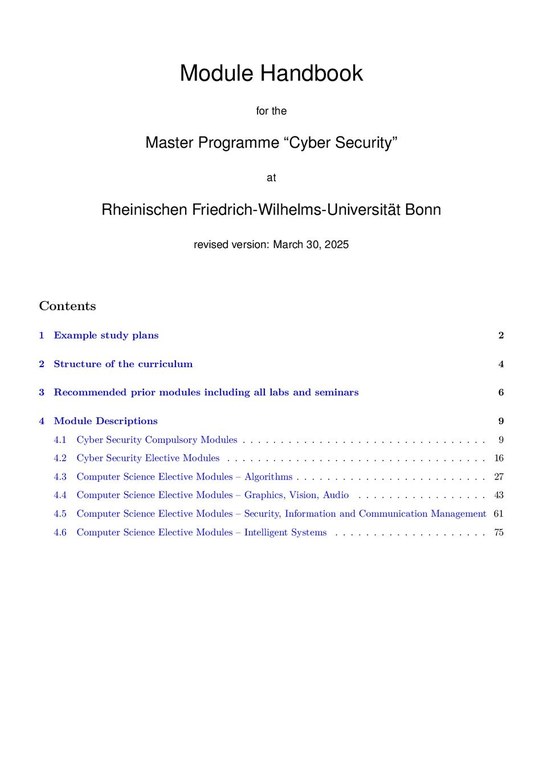 Module Handbook Master Cyber Security SuSe2025