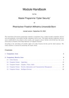 Module Handbook Master Cyber Security WiSe 2024/2025