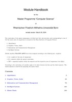 Modulhandbuch Master Computer Science SoSe 2024
