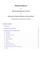 Modulhandbuch Bachelor Informatik SoSe2025
