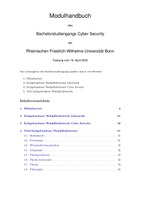 Modulhandbuch Bachelor Cyber Security SoSe 2020