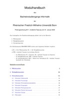 Modulhandbuch Bachelor Informatik PO 2011 WiSe 2019/2020