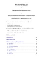 Modulhandbuch Bachelor Informatik PO 2019 SoSe 2020