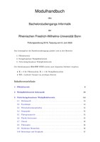 Modulhandboch Bachelor Informatik PO 2019 SoSe 2023