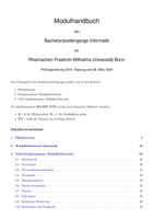 Modulhandbuch Bachelor Informatik SoSe 2024