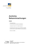 Prüfungsordnung Master 2023