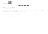 transcript of records