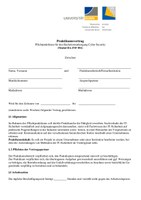 Berufspraktikum Vertrag