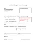 Anmeldung Versuch Notenverbesserung