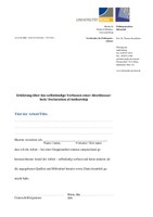Selbständigkeitserklärung