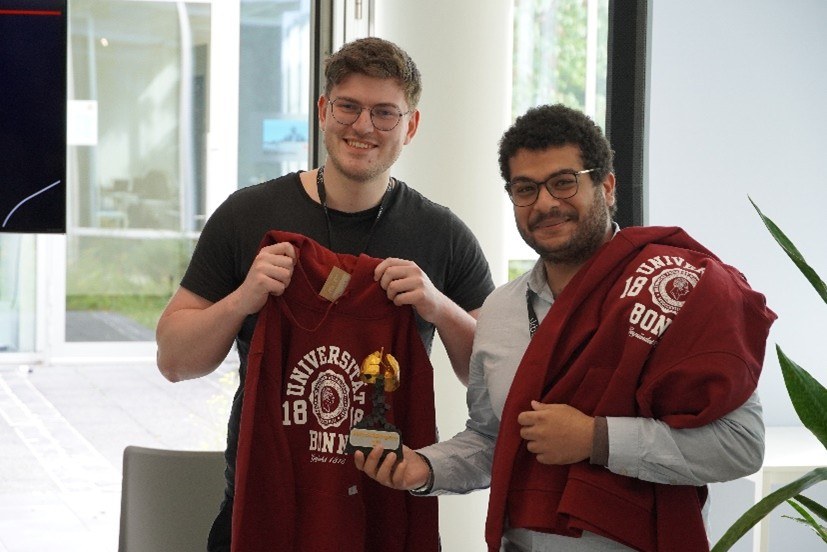 The winners of the 1st prize: Niklas Dobberstein and Amr Moustafa (from left to right) from the ‘undefined’ team.