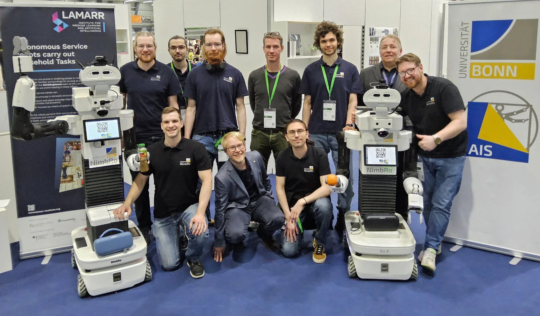 The NimbRo@Home team from the Institute of Computer Science Bonn has defended its title in the German Open competition for household robots.